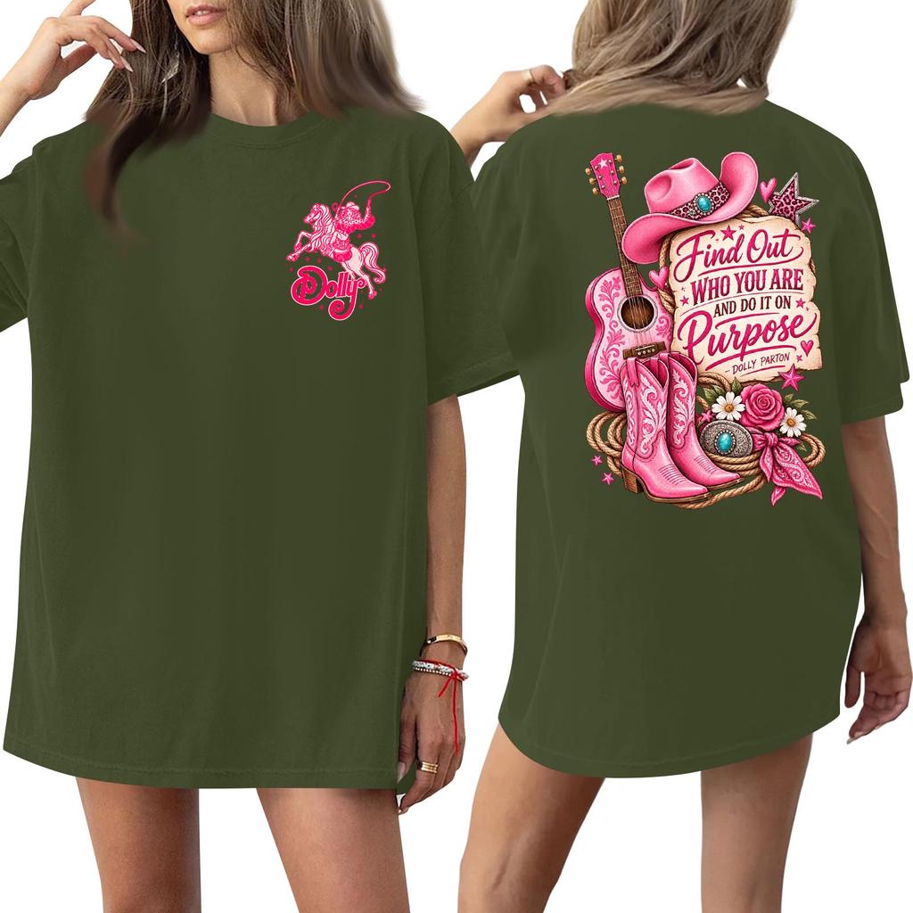 Women's Trendy Casual Short Sleeve Letter Print T-Shirt for Everyday Wear