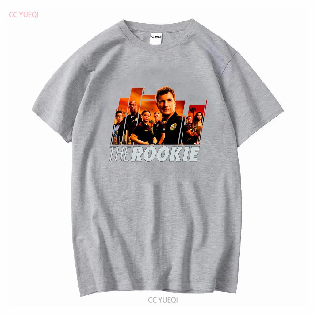 The Rookie Fanart Poster Klassisches T-Shirt lang- oder kurzärmlig Vintage Gewaschen Weich Mode Lässig Unisex Oberteil für den Alltag