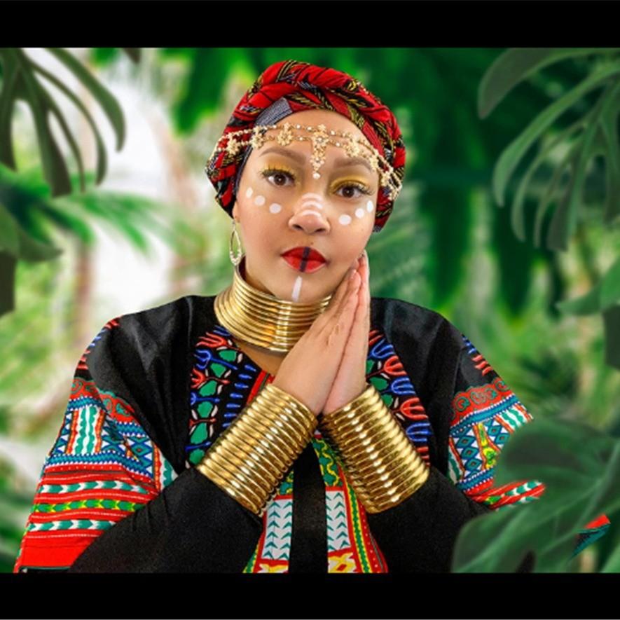 Ethnic Women Style Metal Necklace Bracelet And Earring Set For Outfit Festival