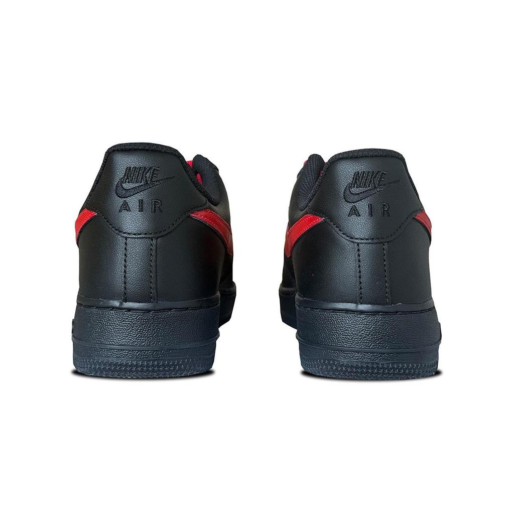 Nike Air Force 1 Abrasion Resistant Balance Low top Skateboard Shoes Unisex Black Red CW2288-001(Team1572- )