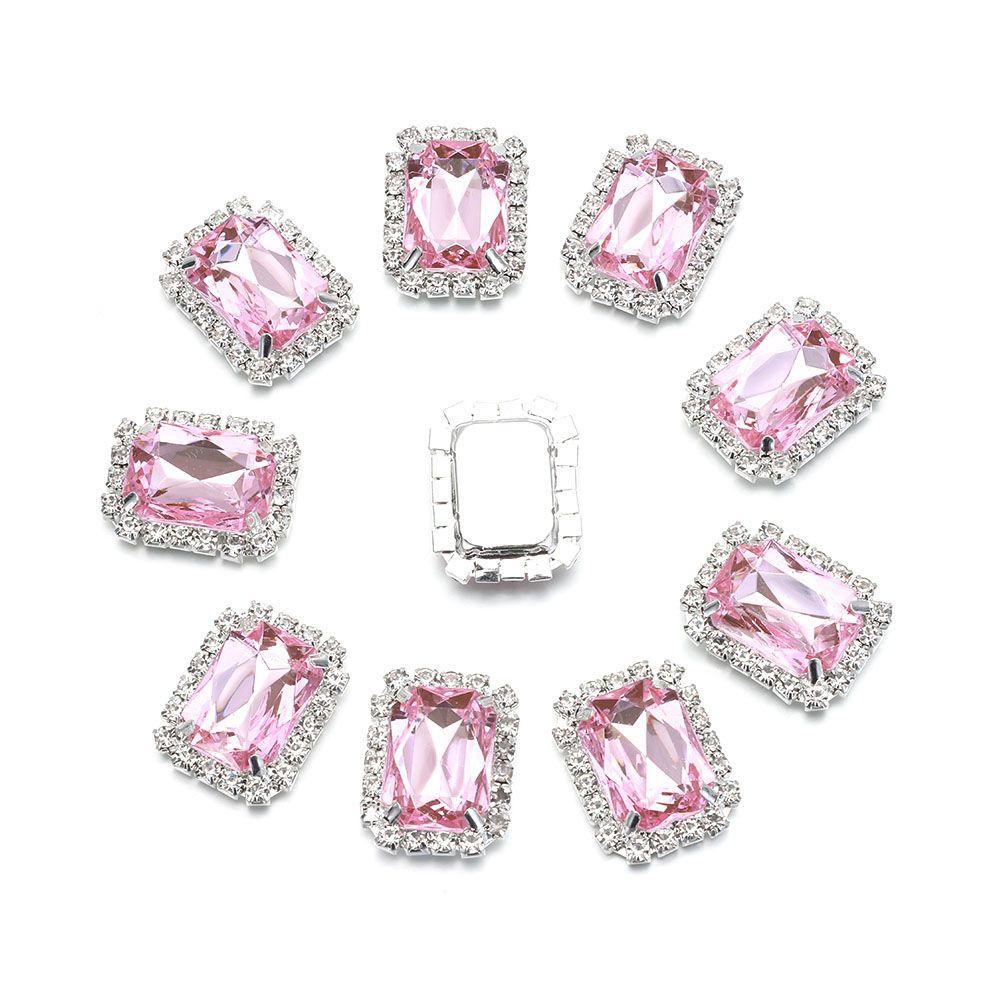 Garment Decorative Bow Accessories Sparkling Crystal Scrapbooking Acrylic Rhinestone Sewing Button