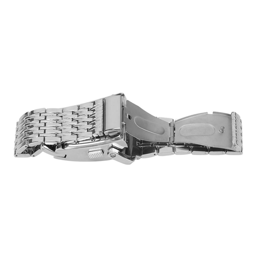 Alloy Watch LED Digital Display Quick Release Fashionable Men Watch for Daily Business Silver Blue Light