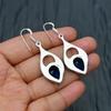 Blue Sapphire Gemstone Handmade 925 Sterling Silver Jewelry Earring