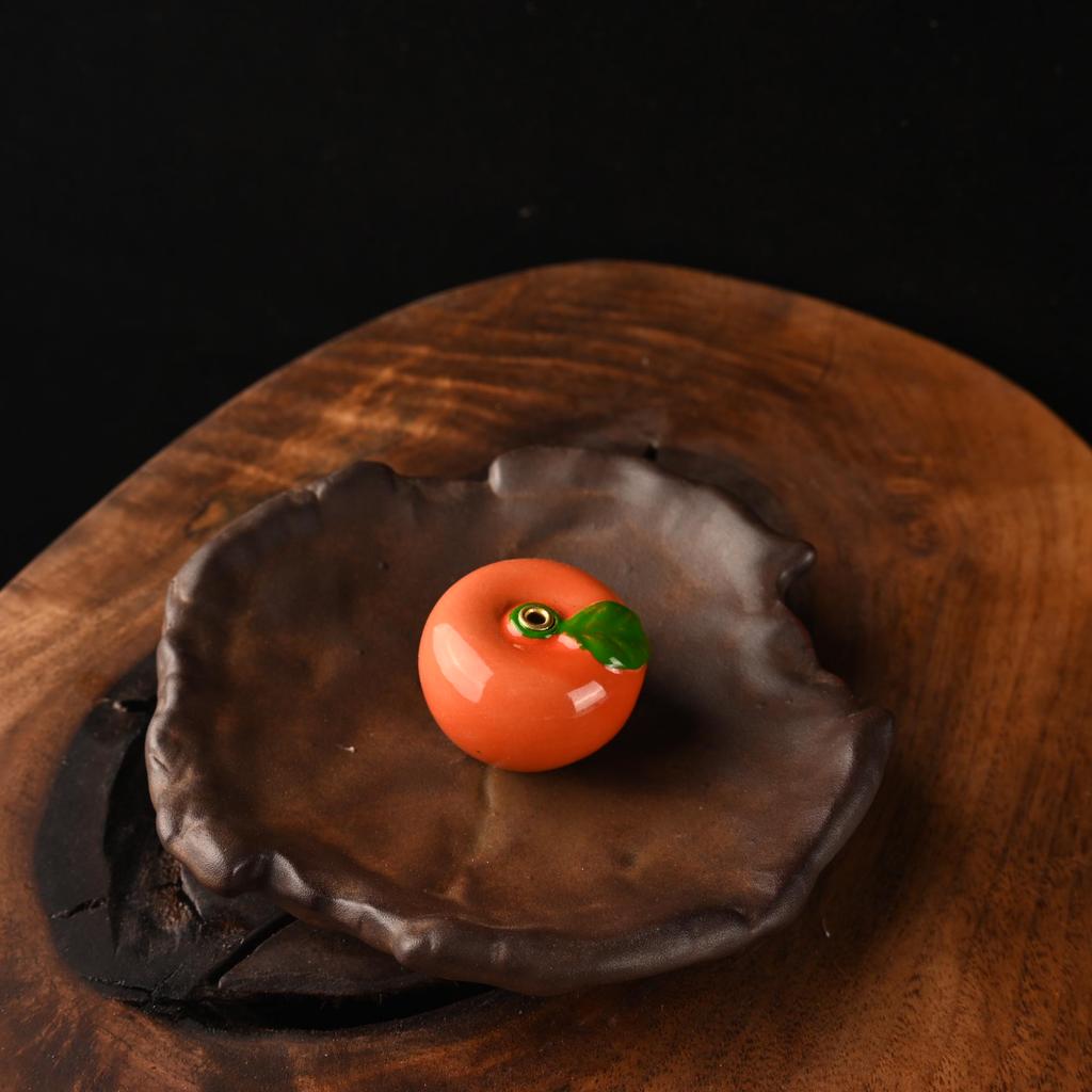 Ceramic Gourd Incense Holder for Tea Ceremony and Home Use