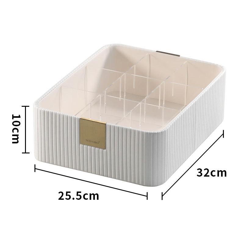 Storage Box Large Capacity Socks Shorts Divided Sorting Artifact 3-in-1 Storage Box