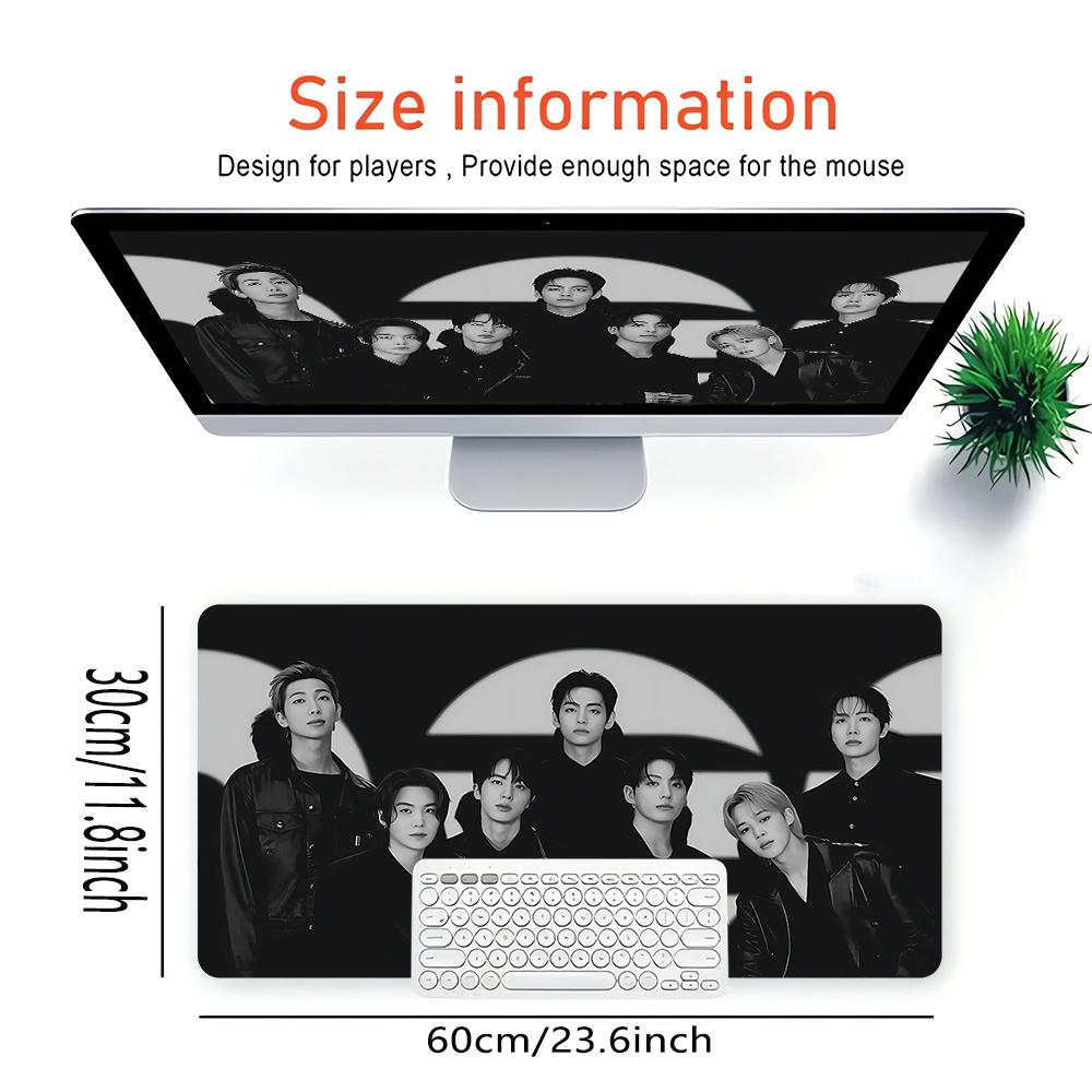 Urban Night Vibes Large Gaming Mouse Pad Nonslip Rubber Base Waterproof Desk Mat For Office Pc Laptop