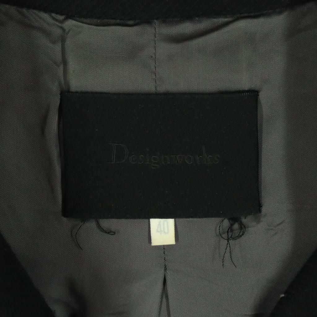 DESIGNWORKS Made In Japan Long Sleeve Jacket 40 Black Women Used