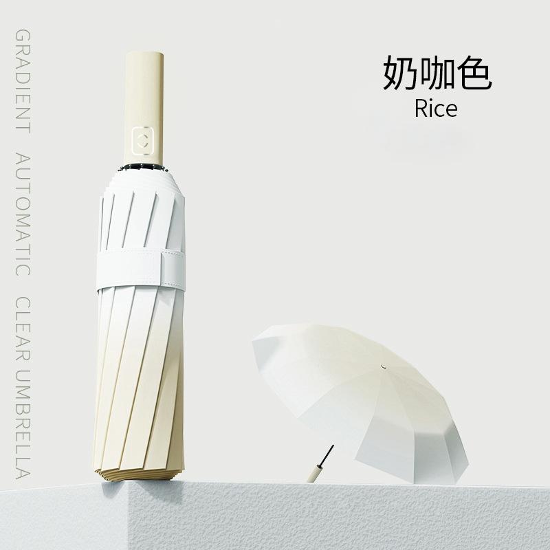 Mechanical Cyberwind Full Umbrella Automatic Umbrella Large Sturdy Wind Resistant Men's Simple Umbrella Weather and Rain Women's Double Umbrella