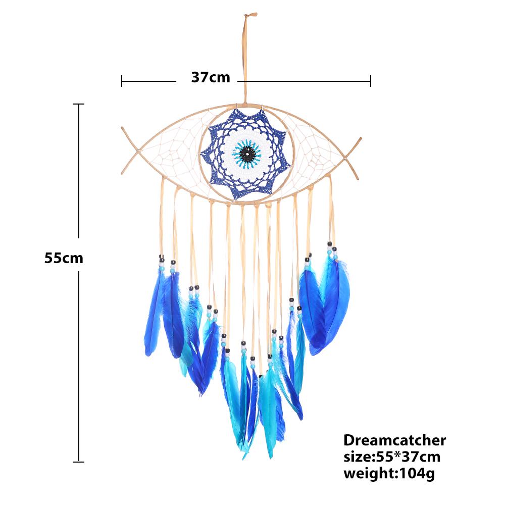 Multi-color Eye Dream Catcher Home Decoration Hanging Nordic Room Feather Wall Hanging Boho Crafts Wall Decor Suitable For Gifts