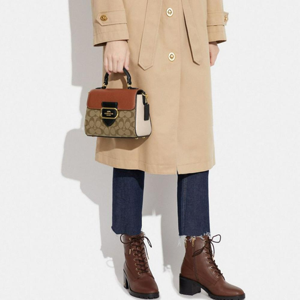 New COACH Morgan 21 Top Handle Satchel CE569-IME7V