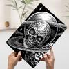 Skull in Space Tinplate Poster Customized Wall Art Vintage Retro Metal Signs for Gaming Room Decoration At Home Coffee Bar Decor