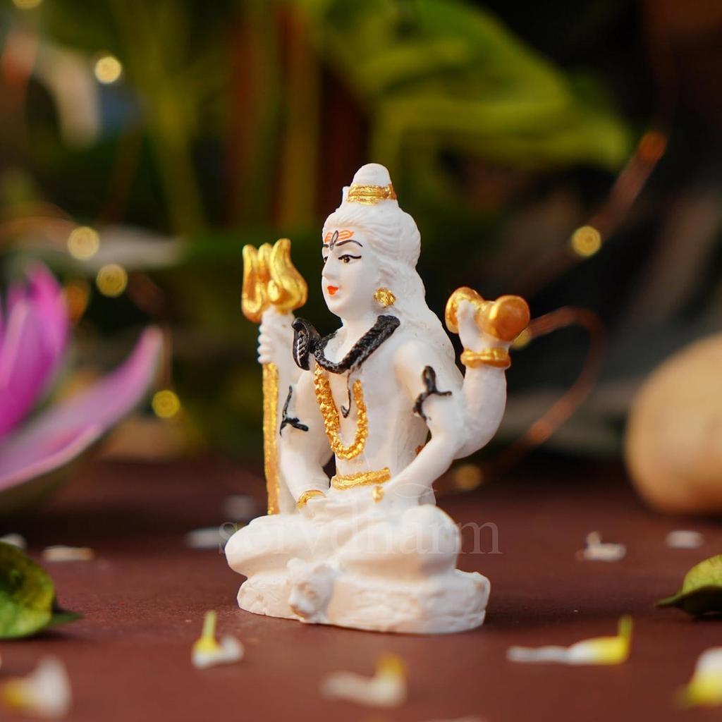 Shiva Murti for Home Decor & Pooja| Shiv Idols for Car Dashboard, Pooja Room, Home Decor, Office Desk | God Idols for Puja & Festival Gifting