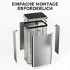 Sensor Trash Can 50L Stainless Steel Automatic Trash Can with Soft-Close Lid Motion Sensor 35.5 X 26 X 67 Cm Silver