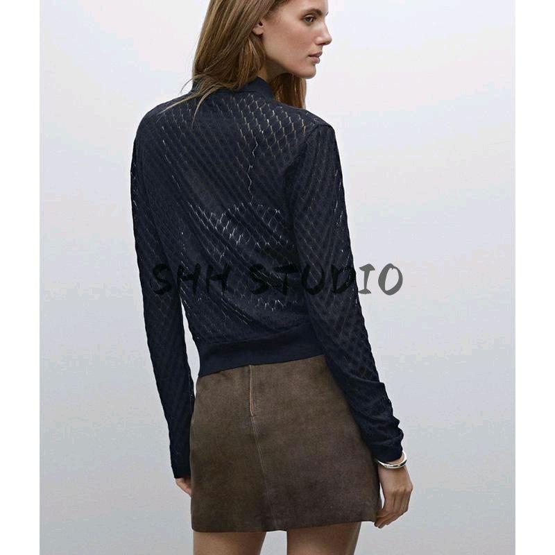 MD Spring New Women's Clothing Casual Laid-Back Style Cut Out Cotton Polo Shirt Collar Knitting Long Sleeves T-shirt 6297682
