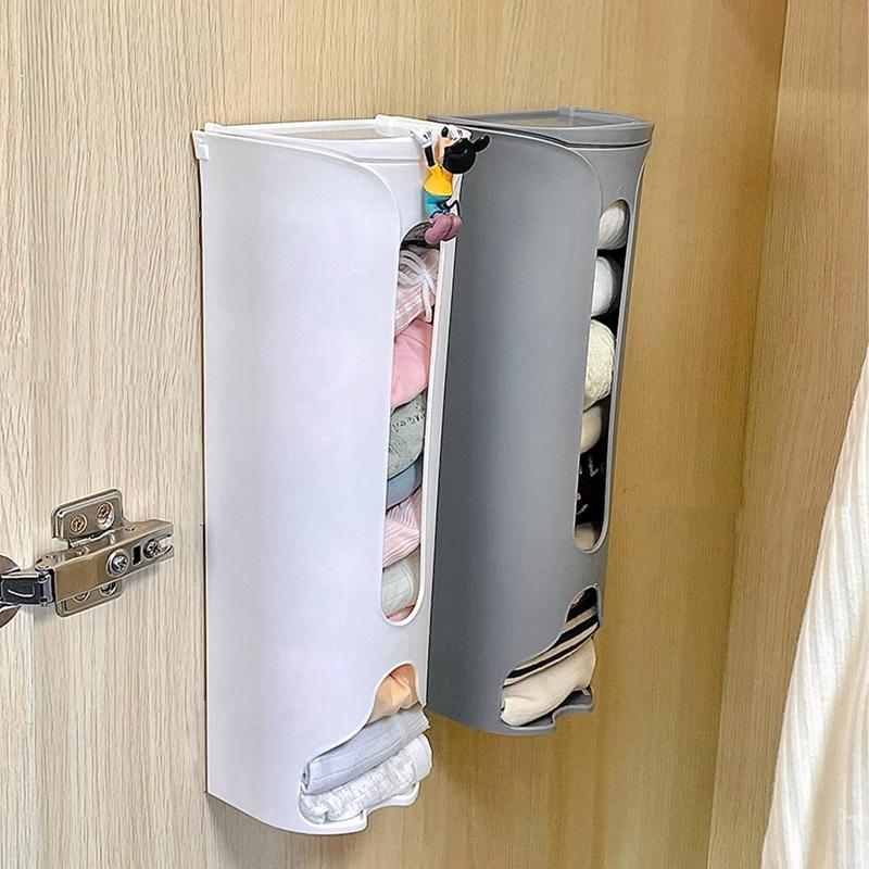 Nástěnný úložný box na spodní prádlo, samolepicí, prostorově úsporný, dávkovač odpadkových pytlů, jednoduchý styl, prachotěsný