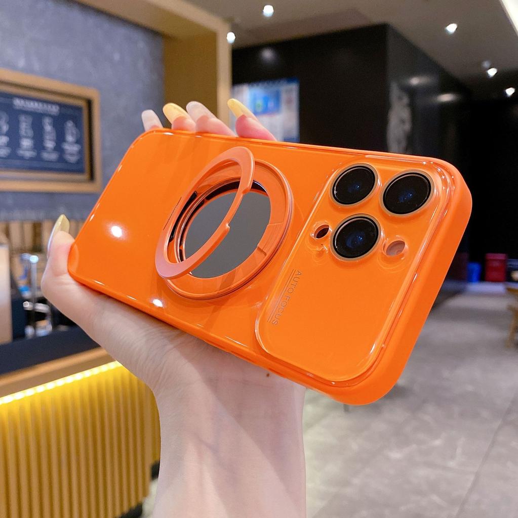 17 Applicable to Apple 16 360 Metal Magnetic Bracket Mirror 15 Mobile Phone Case iPhone14 Anti-drop 13 Protective Case