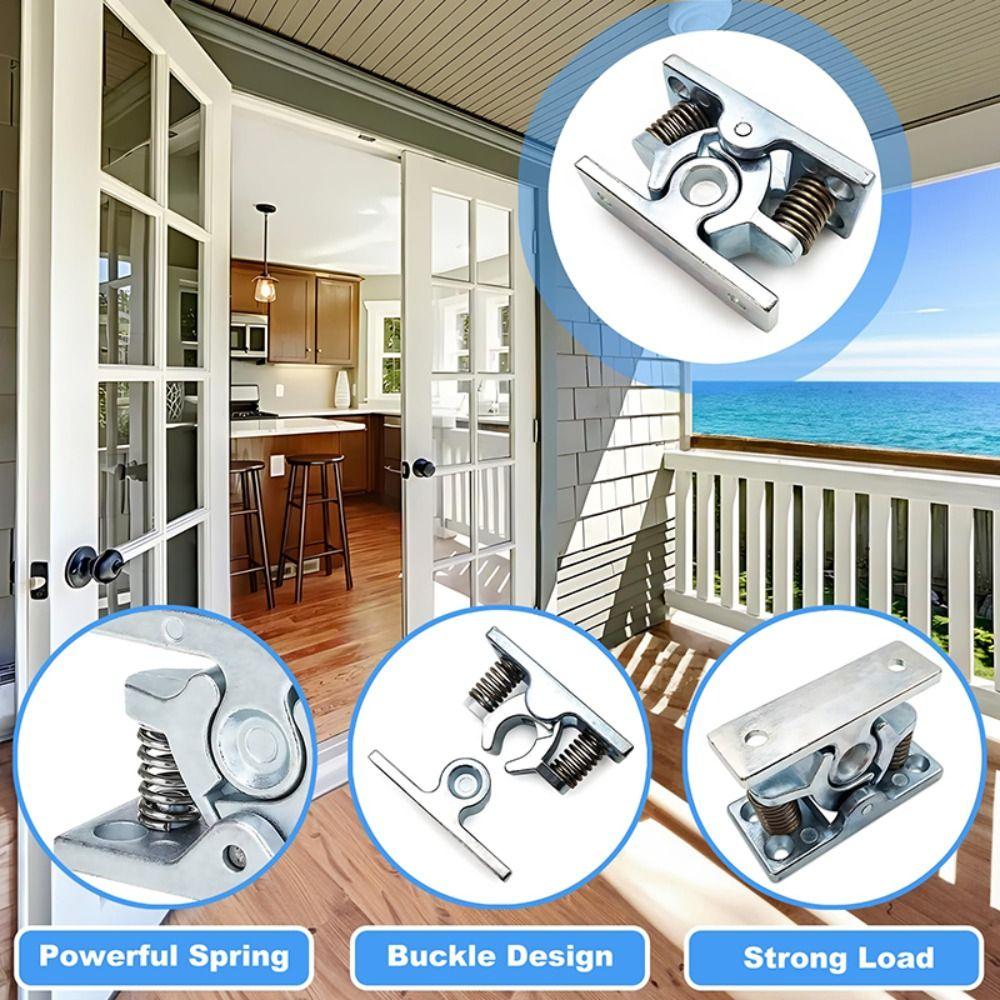 Universal Spring Loaded Door Lock Stainless Steel Double Roller Catch  Camper