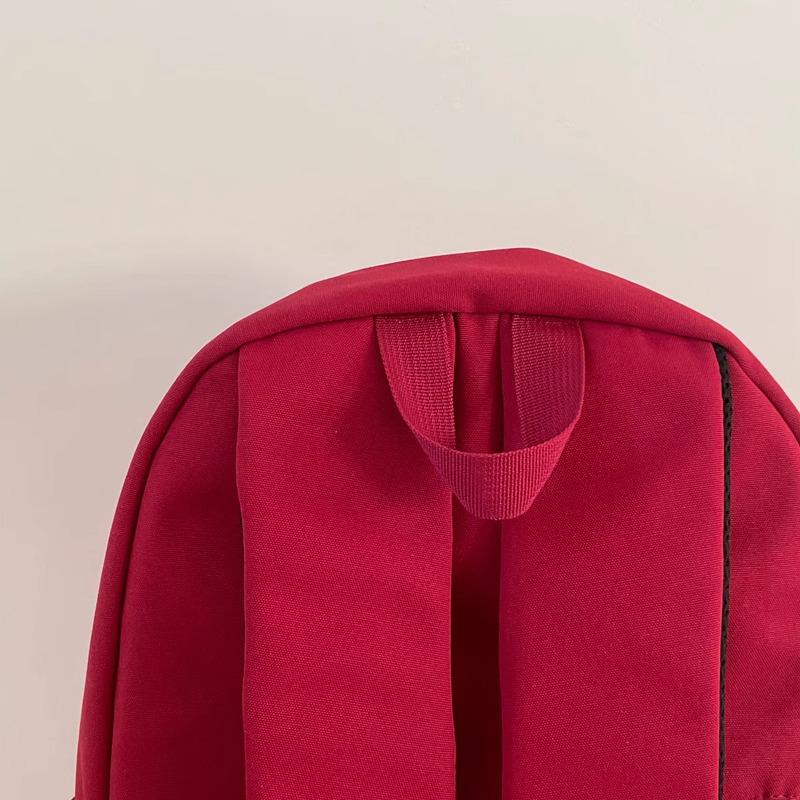 2024 Minimalist Solid Color Backpack for Girls & Women - Junior High, High School, College