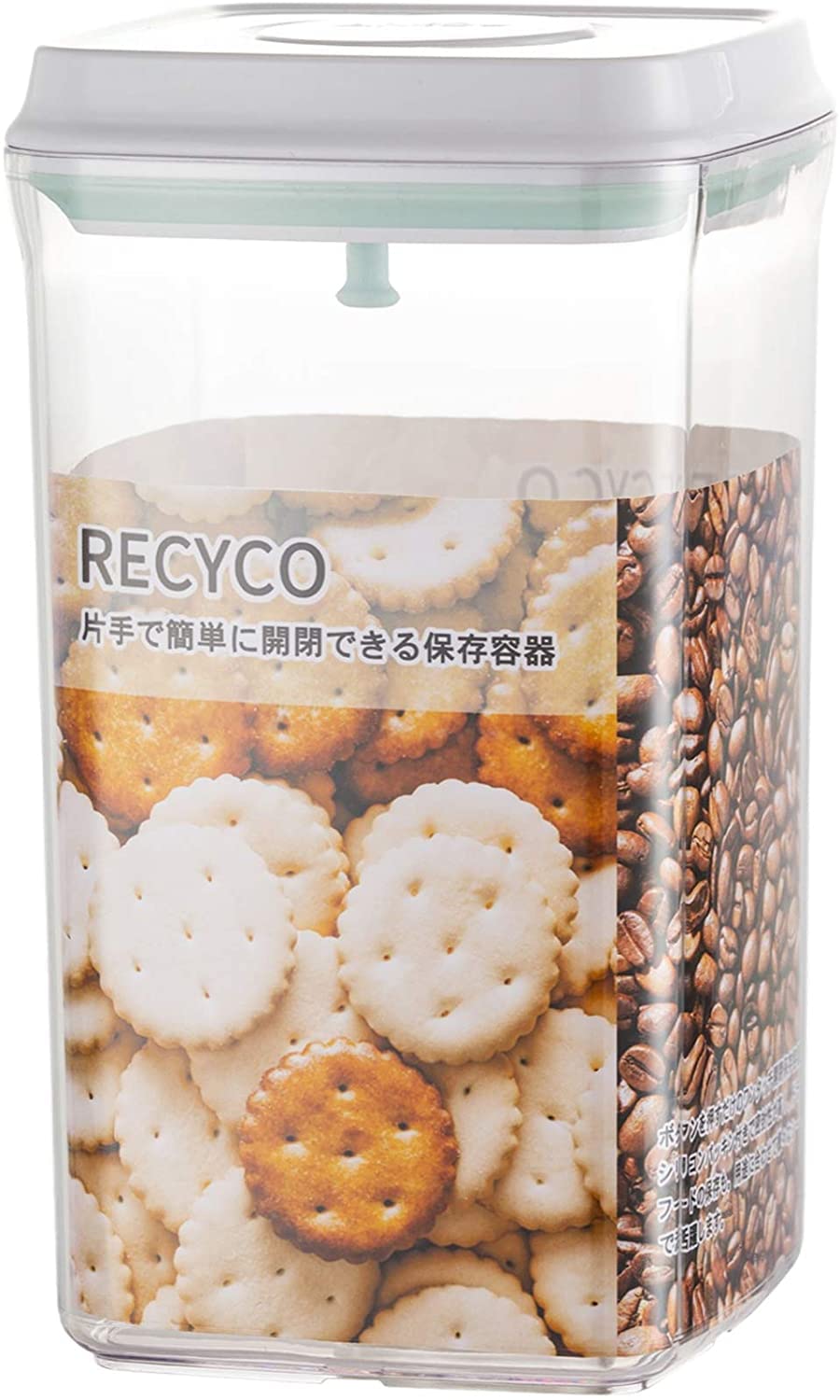 

Канистра RECYCO Герметичный контейнер для хранения продуктов питания Пластиковый контейнер для хранения корма для домашних животных Легко открывается и закрывается одной рукой Предотвращает попадание влаги