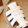 Children Sandals Braided Hollow-out Pure Color Girl's Summer Sliders 26-36 Fashion Platform Sandal Chic Kids Shoes Girl I01209