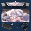 Game Blue Archive Kawaii Sorasaki Hina Mousepad Non-slip Computer Keyboard Mat Large PC Rubber Accessories Office Cabinet Carpet