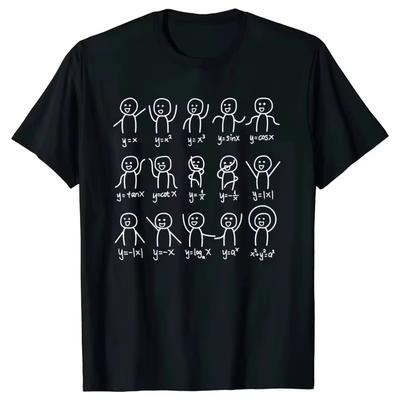 2025 Funny Birthday Gift Algebra Dance Figures Math Equation T Shirts Graphic Streetwear Short Sleeve Style Tshirt Men Clothing
