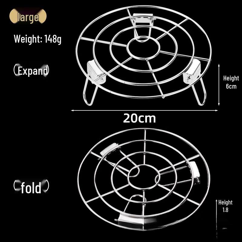 ZISIZ Stainless Steel Foldable Steamer Rack