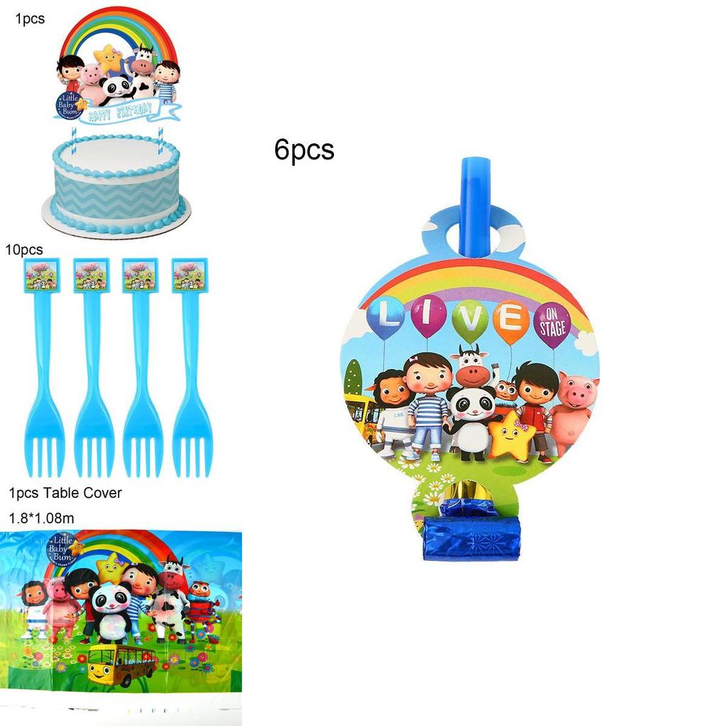 Little Baby Bum Theme Birthday Party Supplies With Festive Tableware And Decor