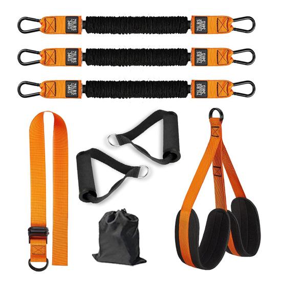 1 Set Pull-Up Assistance Band 150/225/300lbs Heavy Duty Pull-Up Assist Belt with Foot Rest Adjustable Home Gym