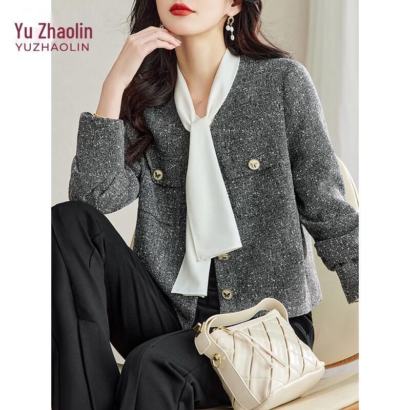 

Yuzhaolin Women s Elegant Spring/Autumn Cardigan Jacket XL