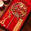 Two-Color Double-Sided Handmade Xiuhe Wedding Fan Kit