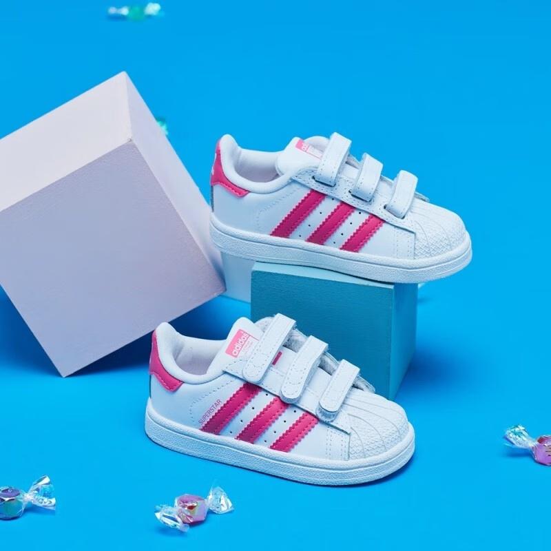 (TD) Adidas Superstar Infant 'White Pink' Baby CG6638