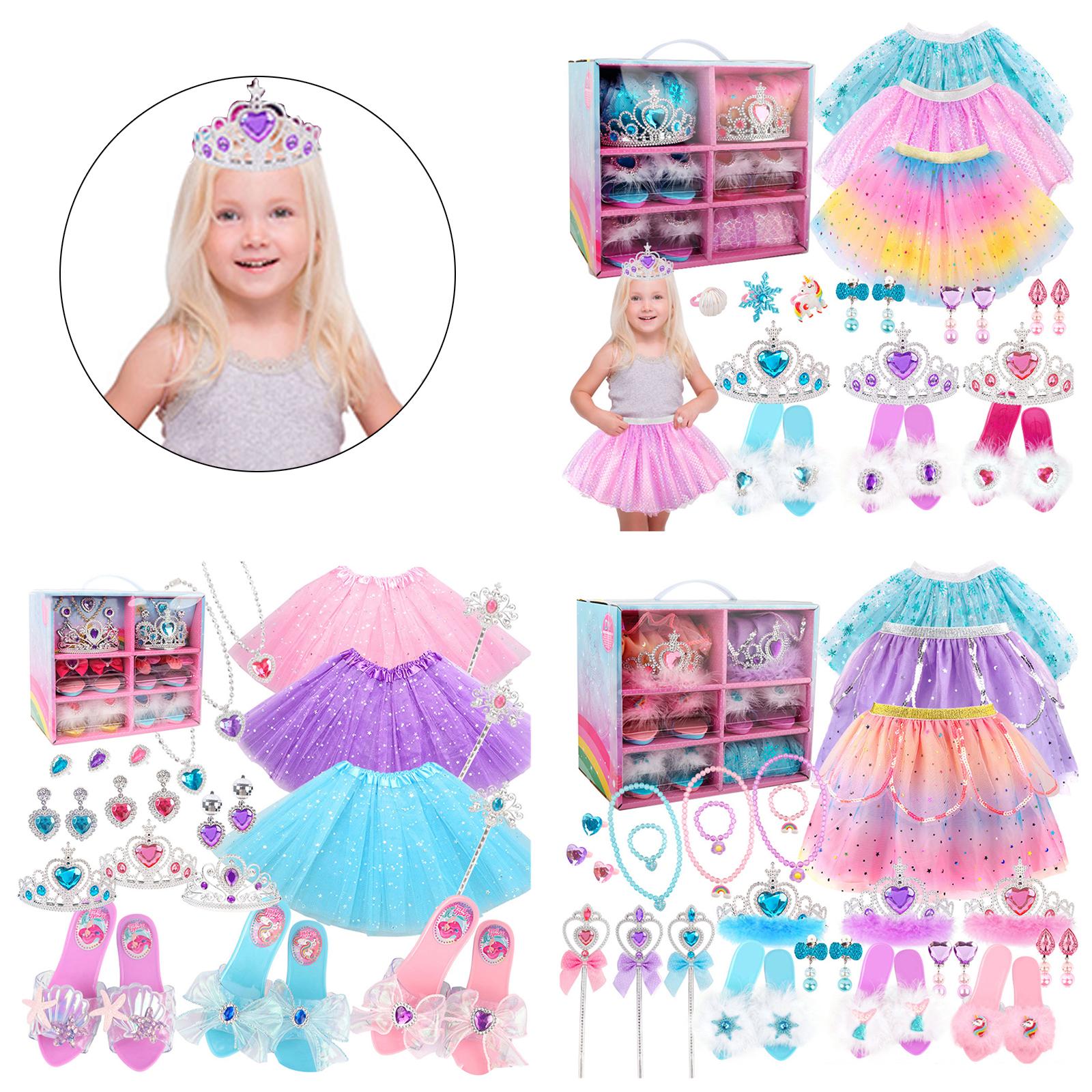 

Детский комплект одежды для девочек и принцесс. Безопасный и нетоксичный детский комплект одежды. Идеальный подарок на Рождество и дни рождения. A