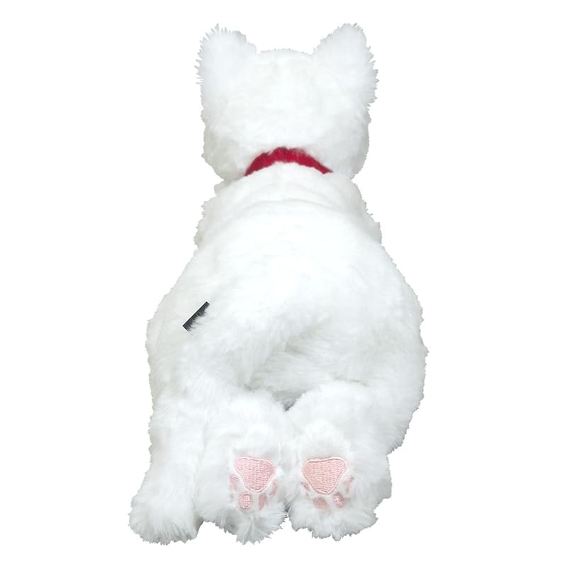Lap Cat Plush Toy, White, Odd Eyes, Small