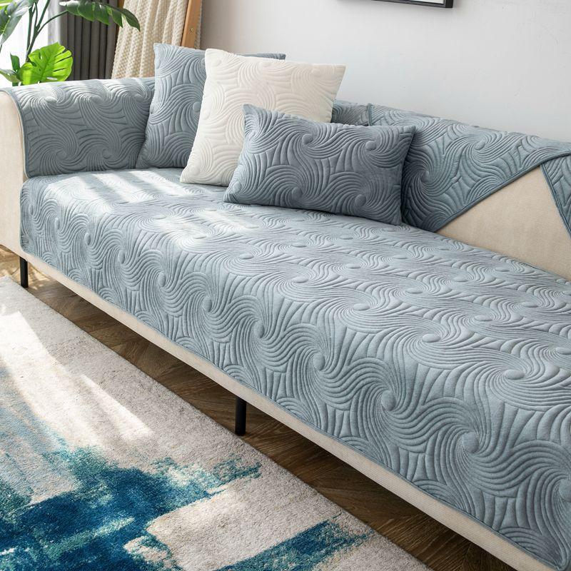 

Мягкая подушка для дивана, утолщенная однотонная подушка, простая современная зимняя скандинавская нескользящая замшевая подушка для дивана, чехол для полотенца 45*45 светло-синий