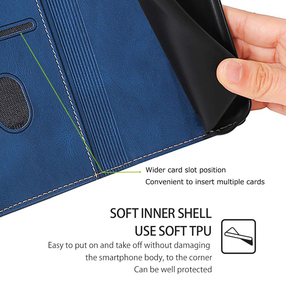 For TECNO Spark 20 Pro Cell Phone Case Straw Hat Design Skin-Touch Wallet PU Leather Stand Cover