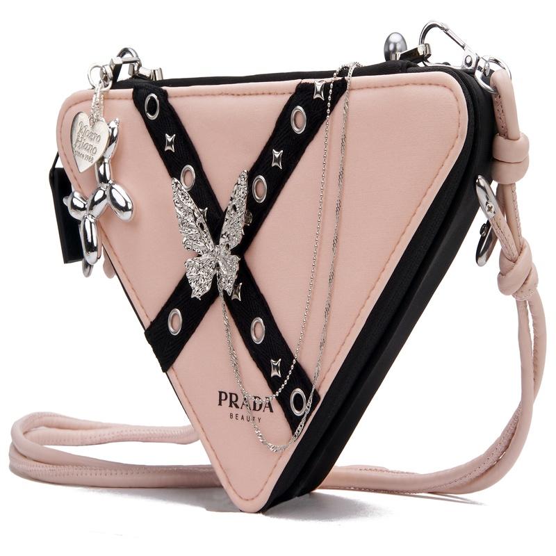 Prada DIY Style Cosmetic Bag Berlin Girl, French Romance, Sweet, Cool, Gentle, Portable Crossbody Bag, Portable, Black Berlin Girl