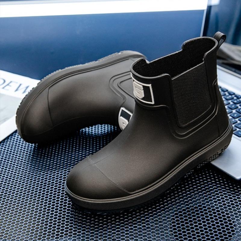Kurze Gummistiefel PVC Wasserdicht Wasserschuhe Outdoor Abriebfeste Regenstiefel