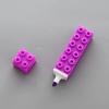 Plastic Building Up Block Highlighter Pen Colorful Markers Pen Art Stationery Highlighters Drawing Tools Office School Supplies