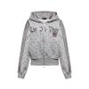 Womens Retro Star Print Raglan Hoodie 2026 Loose Casual Short Sweatshirt Coat