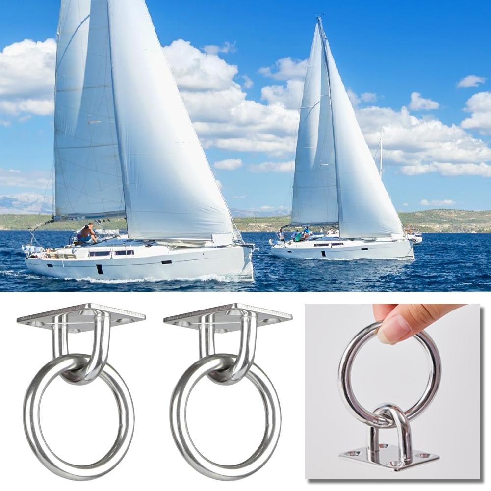 304 Nerezová Očnice Deska Spona Háček Smyčka Tvar U Kování pro Plachtu na Stínění Pro Zeď Strop Závěsná Lůžka Háčky Zvedací M0V6