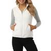 Women's Soft Vest with Stand Collar - Sleeveless Casual Outerwear