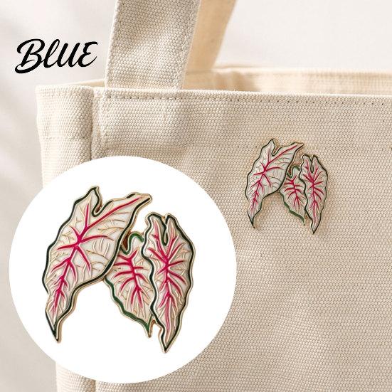 Botanical Leaf Brooch Alloy Brooch Enamel Design Lapel Pin Plant