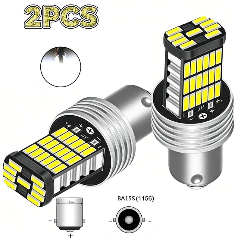 1156 LED Headlight Bulbs 6500K Super Bright 2 Pack 12V Anti-Flicker Lamps for S130 S140 S160 S170 S180 Vehicle Use