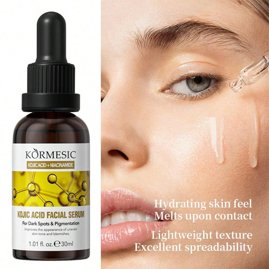1PC Kojic Acid Essence, Facial Hydrating And Moisturizing Essence,Brightrn Skin Tone,Facial Care For