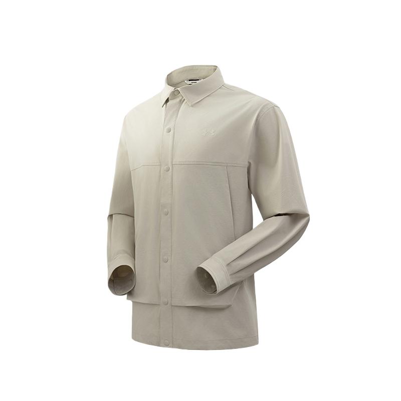 

Under Armour Comfortable Versatile Soft Fashion Long Sleeve Shirt Unisex shirts Off-White 15133216-0111 S