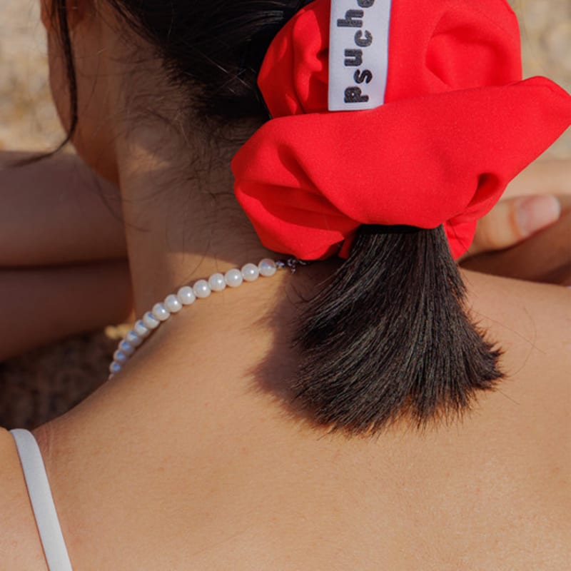 PSUCHE EVERYDAY SCRUNCHIE _KIRSCHROT