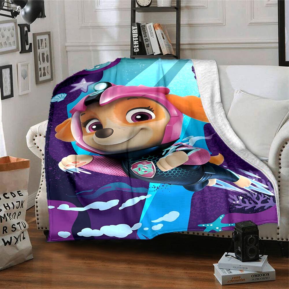 1pc Paw Paw6 Blanket, Gift, for Men and Women, Soft Blanket, Good for Sofa Bed Couch Travel, Lightweight Flannel Blanket