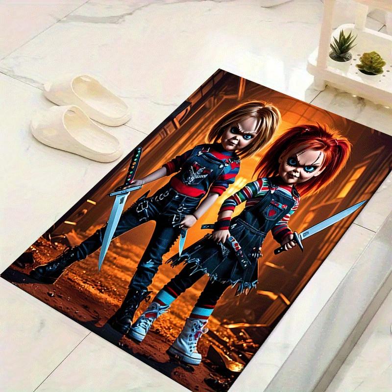 

1pc Chucky Pattern Area Rug, Anti slip Non Shedding Stain Resistant Carpet 60cm by 90cm