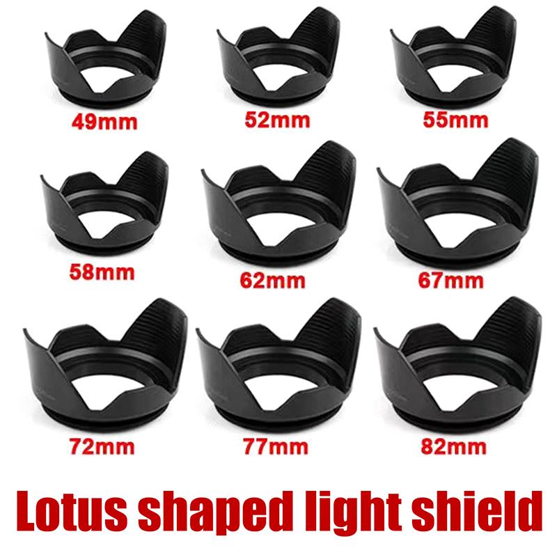 1 Piece For Nikon Sony Dslr Slr Camera Lente Protector Shade Camera Lens Hood 49/52/55/58/62/67/72/77/82Mm